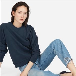 Everlane Slim Classic French Terry Crew sweatshirt